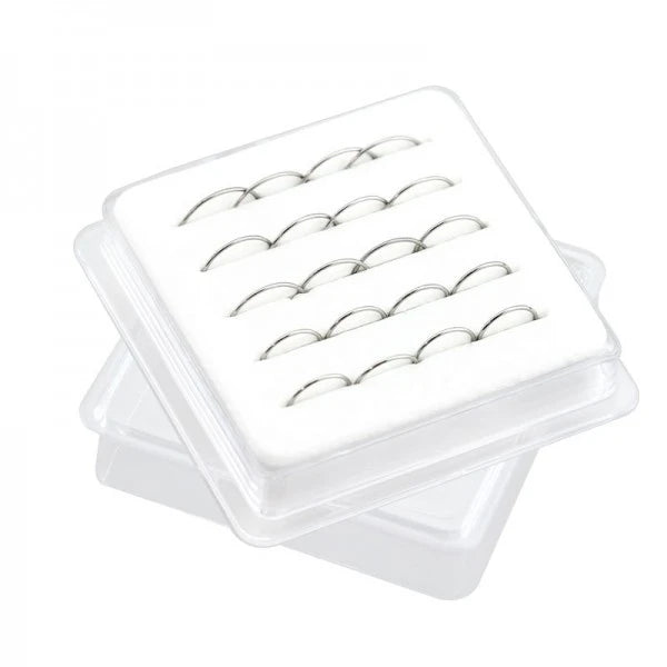 Karnoz 20PCS Tiny Silver Nose Ring Hoop 24 Gauge Snug Nose Hoop Thin Nose Piercings Hoops Nose Piercing Rings Multicolor Jewelry